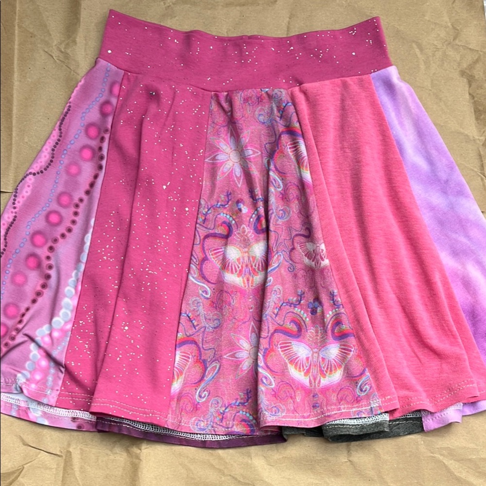 Colorful Pink and Purple Skirt